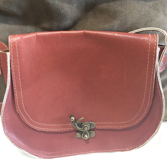 VINTAGE SMALL CROSSBODY LEATHER HANDBGBAGS - Picture 5 of 8